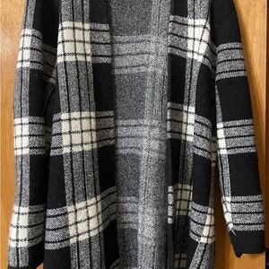 Talbots Black and White Knit Sweater